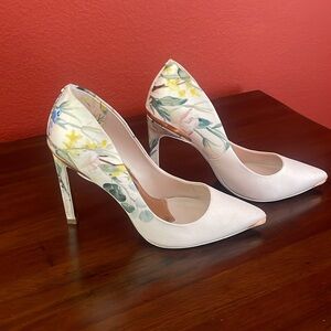 Ted Baker Pink floral heels